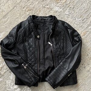 Jou Jou Black Quilted Kids Jacket
